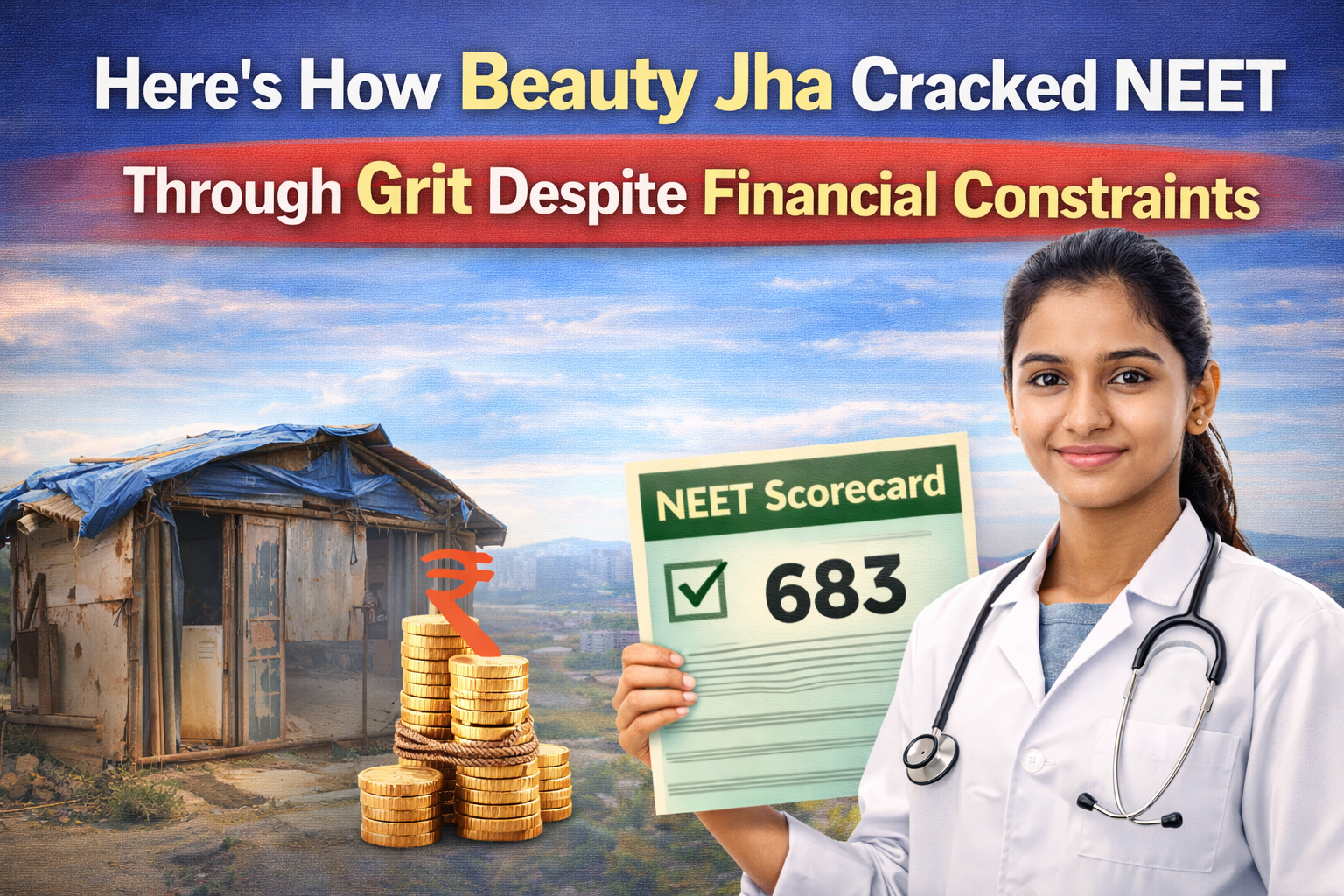 Here’s How Beauty Jha Cracked NEET Through Grit Despite Financial Constraints